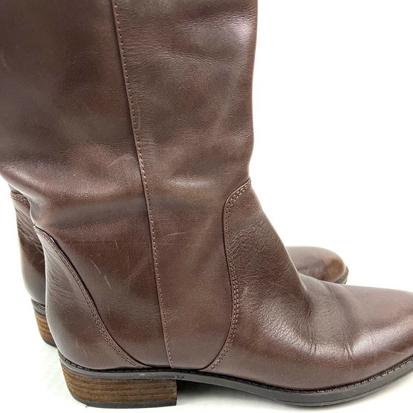 Sam Edelman Patton 2 Brown Leather Riding Boots - Size 8 - Picture 3 of 12